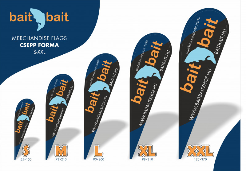 Bait Bait Csepp Alakú Zászló