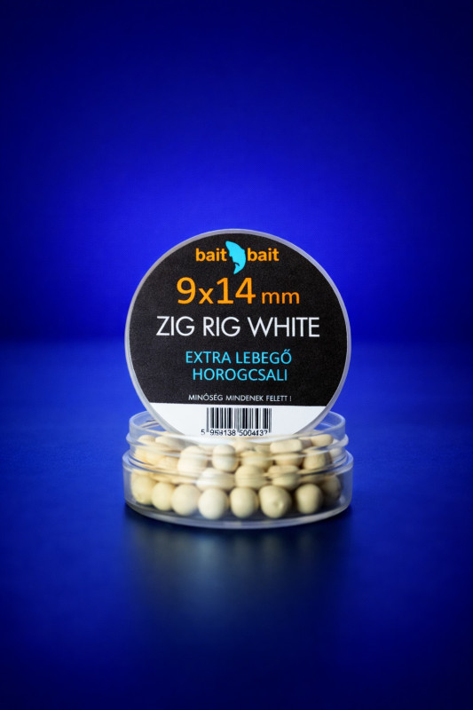 Zig Rig Csalik Extra Lebegő Horogcsali 9*14mm White