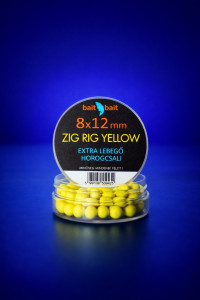 Zig Rig Csalik Extra Lebegő Horogcsali 8*12mm Yellow