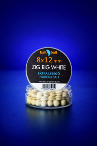 Zig Rig Csalik Extra Lebegő Horogcsali 8*12mm White